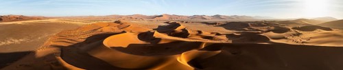 Aerial view of sand dunes in the Namib Desert, Namib Naukluft Park, Namibia
