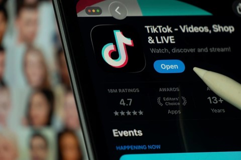 Dhaka, Bangladesh- 24 Oct 2025: A iPad screen displaying the TikTok app on App store