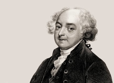 Portrait of John Adams, 1735 - 1826, second President of the United States, digitally optimized