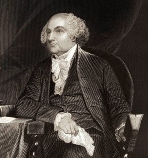 Portrait of John Adams, 1735 - 1826, second President of the United States, digitally optimized