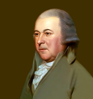 Portrait of John Adams, 1735 - 1826, second President of the United States, digitally optimized,