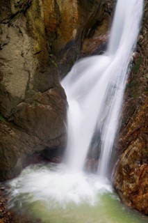 Waterfall in the Durnand Gorge, Les Valettes, Canton of Valais, Switzerland