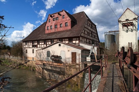 Kunstmühle Habernhof an der Schwabach, Uttenreuth, Middle Franconia, Bavaria, Germany