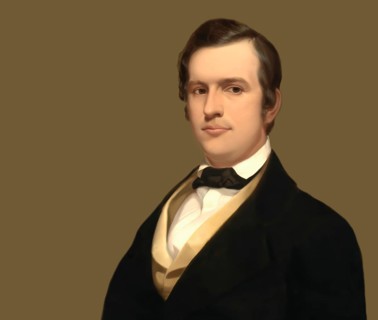 Stephen Collins Foster, 1826 – 1864, American composer, digitally optimized based on a painting by