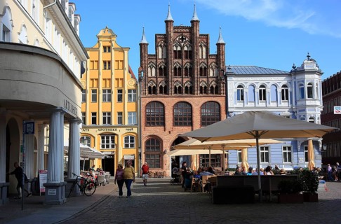 Der Alte Markt (Nordseite), Stralsund, Vorpommern-Rügen District, Mecklenburg-Western Pomerania,