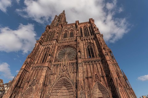Strasbourg's Notre Dame Cathedral stands majestically there. Its magnificent architectural details
