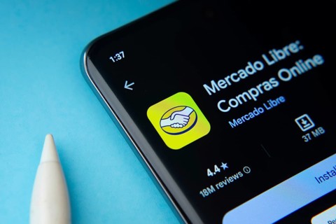 Dhaka, Bangladesh- 27 July 2025: Mercado Libre app from Google Playstore is displayed on a