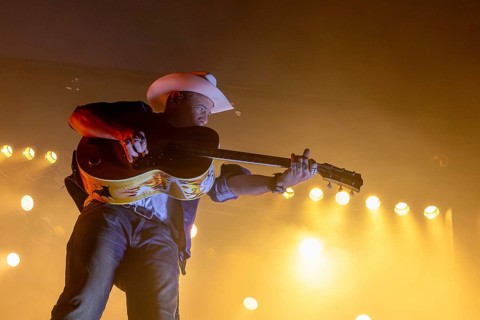 Alec Völkel (Boss Burns), singer of the band The BossHoss during their Back To The Boots Tour 2025
