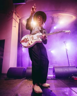 Singer Justin Hawkins from The Darkness live on Dreams On Toast Tour at Metropol Berlin on 10