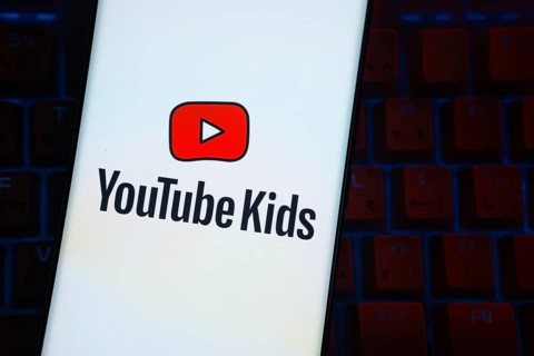 Dhaka, Bangladesh - 06 Sep 2025: The logo of Youtube kids is displayed on a smartphone screen