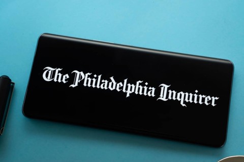 Dhaka, Bangladesh - 18 March 2025: The logo of the philadelphia inquirer is displayed on a