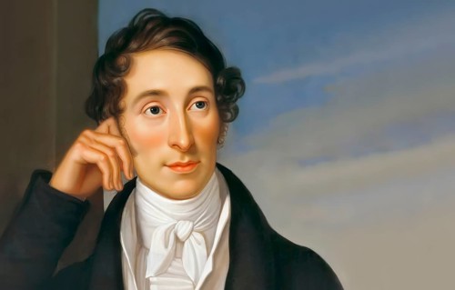 Carl Maria von Weber, 1786 - 1826, German composer, conductor and pianist, digitally edited after a