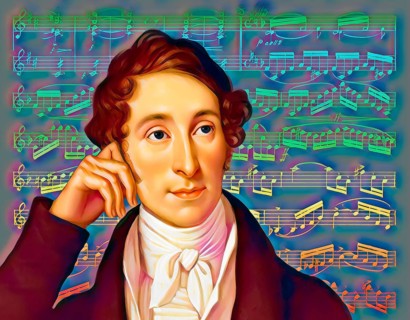 Carl Maria von Weber, 1786 - 1826, German composer, conductor and pianist, digitally edited after a