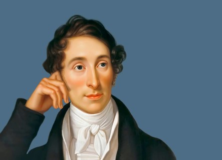 Carl Maria von Weber, 1786 - 1826, German composer, conductor and pianist, digitally edited after a