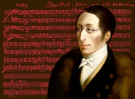 Carl Maria von Weber, 1786 - 1826, German composer, conductor and pianist, digitally edited after a