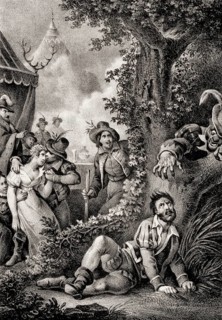 Scene from Act 3, the Romantic opera Der Freischütz by Carl Maria von Weber, 1786 - 1826, German