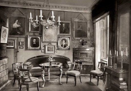 The living room of Carl Maria von Weber, 1786 - 1826, German composer, conductor and pianist,