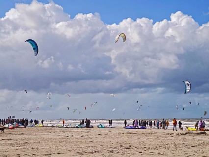 California kitesurfing Masters 2025 at the edge of the UNESCO World Heritage Wadden Sea, North Sea,