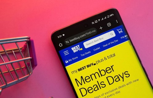 Dhaka, Bangladesh- 23 June 2025: A smartphone displaying the Best Buy website with a shopping cart