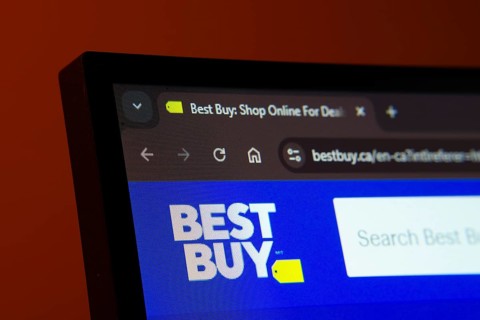 Dhaka, Bangladesh- 02 June 2025: Close-up of a computer screen displaying the Best Buy web