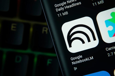 Dhaka, Bangladesh- 27 July 2025: Close-up of smartphone screen showing the Google NotebookLM app