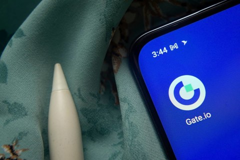 Dhaka, Bangladesh- 07 May 2025: Gate.io app icon is seen on smartphone