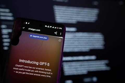 Dhaka, Bangladesh- 09 aug 2025: A smartphone screen displaying the OpenAI GPT-5