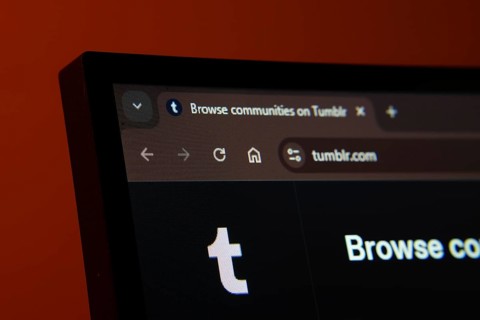 Dhaka, Bangladesh- 02 June 2025: Close-up of a computer screen displaying the tumblr web interface