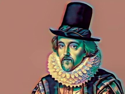 Portrait of Sir Francis Bacon, Baron Baco of Verulam, 1561 - 1626, English lawyer, statesman,