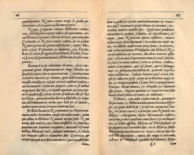 Pages from ‘Instauratio Magna ‘ by Sir Francis Bacon, 1561 - 1626, English lawyer, statesman,