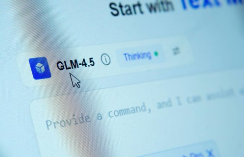 Dhaka, Bangladesh- 30 July 2025: Zhipu AI GLM-4.5 on the laptop screen