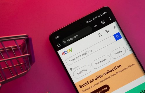 Dhaka, Bangladesh- 23 June 2025: A smartphone displaying the eBay website with a shopping cart is