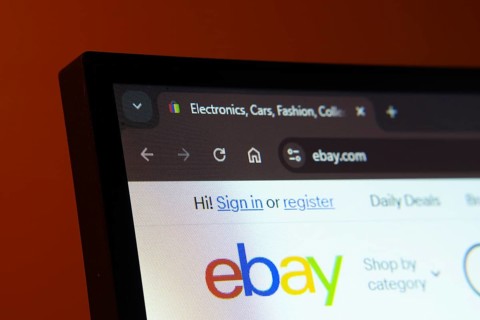 Dhaka, Bangladesh- 02 June 2025: Close-up of a computer screen displaying the eBay web interface in