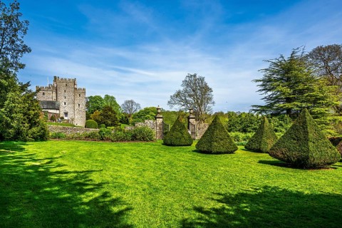 Sizergh Castle and gardens, Helsington, Cumbria, England, United Kingdom