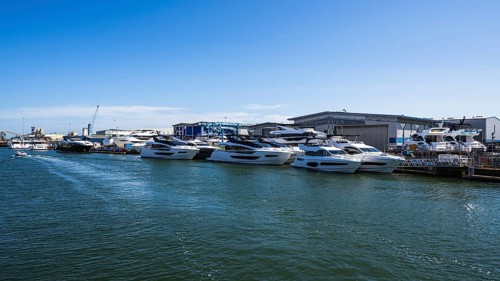 Port Docks in Poole, Dorset, England, United Kingdom