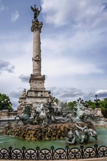 Fontaine du Char du Triomphe de la Concorde, Place des Quinconces, Bordeaux, Gironde,