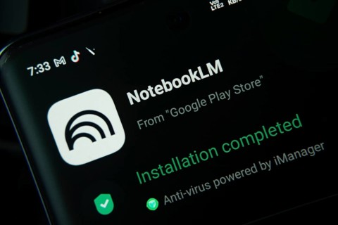 Dhaka, Bangladesh- 27 July 2025: Smartphone screen displaying NotebookLM installation confirmation