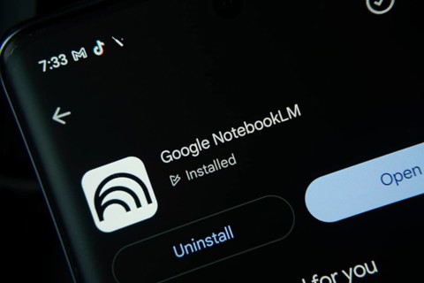Dhaka, Bangladesh- 27 July 2025: Screen displaying Google NotebookLM app with open and uninstall