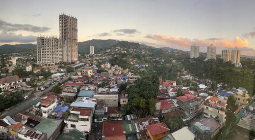 Cebu City on the island of the same name, Cebu. Residential building, Cebu, Philippines