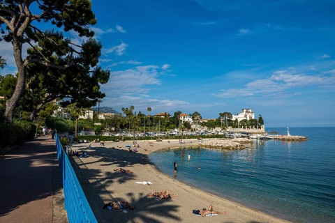 Beach, Plage des Fourmis, Beaulieu, Saint-Jean-Cap-Ferrat, Cap Ferrat, Alpes Maritimes, Provence