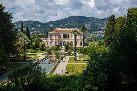 Renaissance-style villa and park, Villa Ephrussi de Rothschild, Saint-Jean-Cap-Ferrat, Cap Ferrat,