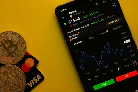 Dhaka, Bangladesh- 30 June 2025: Smartphone displaying Boeing stock data on a trading app with