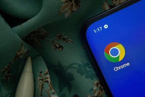 Dhaka, Bangladesh- 07 May 2025: Google Chrome app icon is seen on smartphone