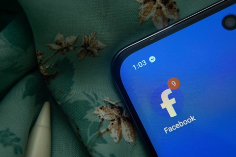 Dhaka, Bangladesh- 07 May 2025: Facebook app icon is seen on smartphone