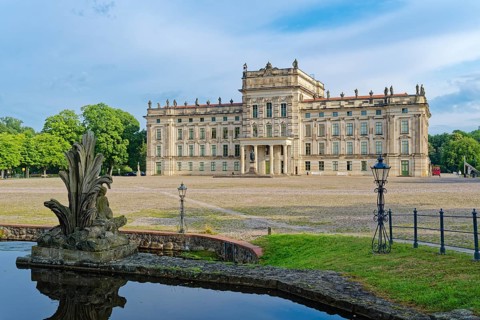 Ludwigslust Palace, built in the Baroque period and characterised by Classicism, with the palace