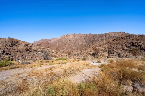 Tsisab Gorge, White Lady Trail, desert landscape, Brandberg, Erongo, Damaraland, Namibia