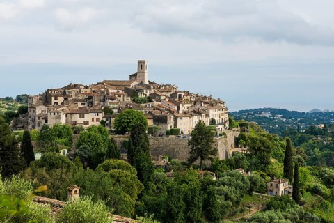 Picturesque mountain village, St. Paul de Vence, Provence Alpes Côte d'Azur, South of France,