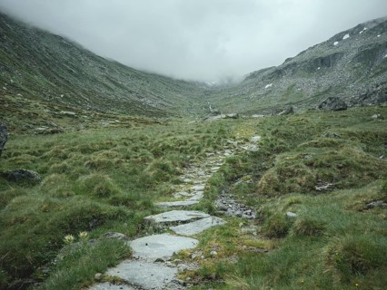 Historical sower's path along which Holocaust survivors travelled from Austria to Italy in 1947 in