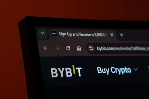 Dhaka, Bangladesh- 02 June 2025: Close-up of a computer screen displaying the Bybit web interface