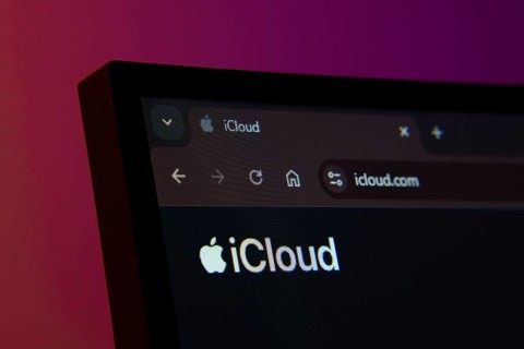 Dhaka, Bangladesh- 02 June 2025: Close-up of a computer screen displaying the iCloud web interface